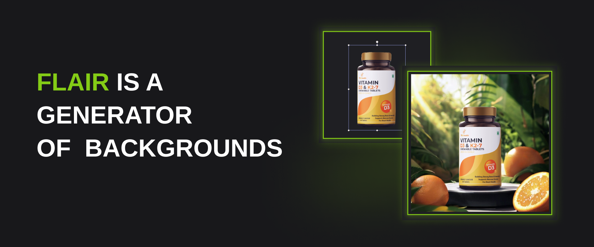 Flair – a generator of beautiful backgrounds for products based on artificial intelligence.