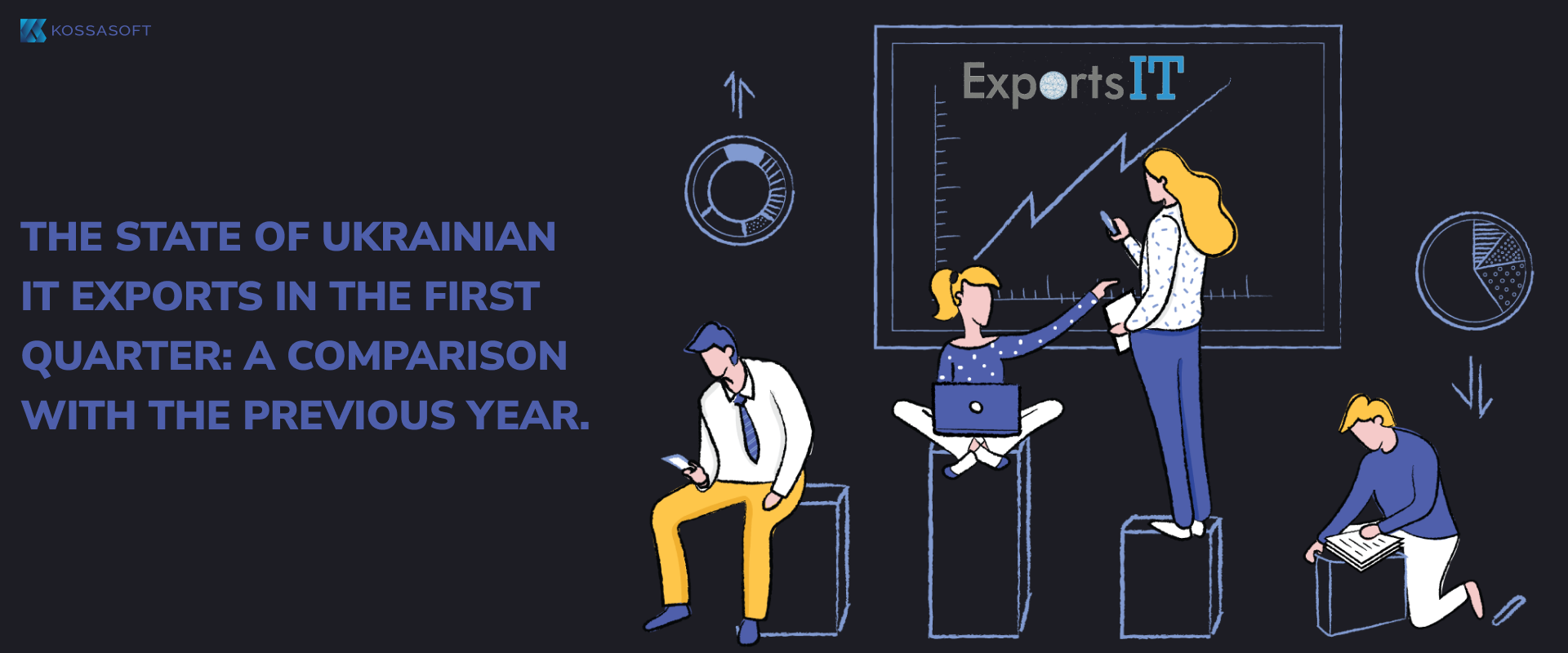 The state of Ukrainian IT exports in the first quarter: a comparison with the previous year.